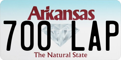 AR license plate 700LAP