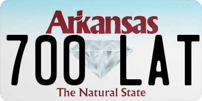 AR license plate 700LAT