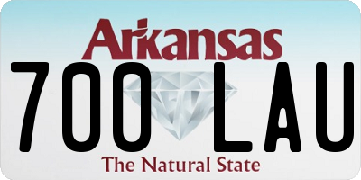 AR license plate 700LAU