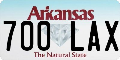 AR license plate 700LAX