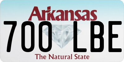 AR license plate 700LBE