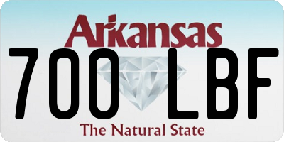 AR license plate 700LBF