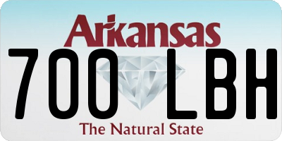 AR license plate 700LBH