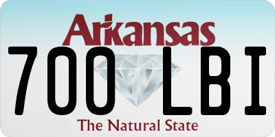 AR license plate 700LBI