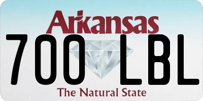 AR license plate 700LBL