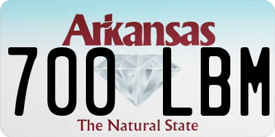 AR license plate 700LBM