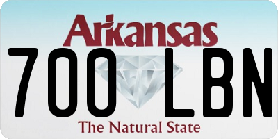 AR license plate 700LBN