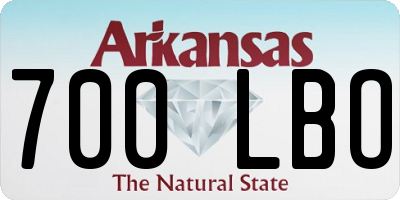 AR license plate 700LBO