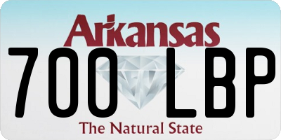 AR license plate 700LBP