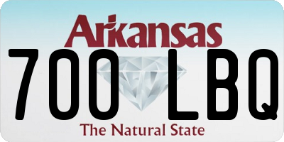 AR license plate 700LBQ