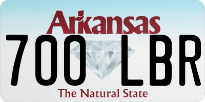 AR license plate 700LBR