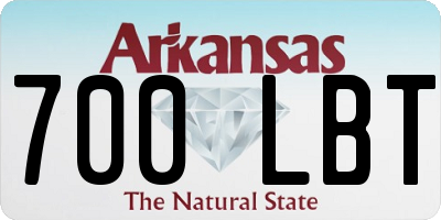 AR license plate 700LBT