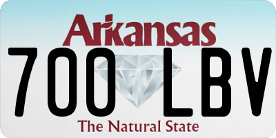 AR license plate 700LBV