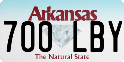 AR license plate 700LBY