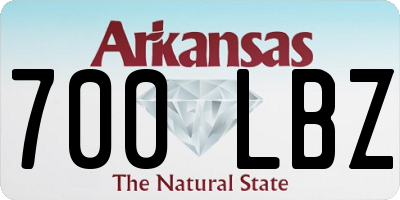 AR license plate 700LBZ