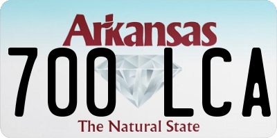 AR license plate 700LCA