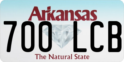AR license plate 700LCB