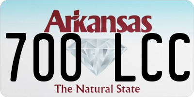 AR license plate 700LCC