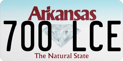 AR license plate 700LCE