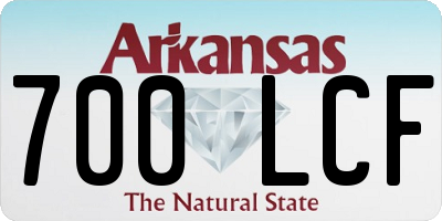 AR license plate 700LCF