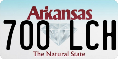 AR license plate 700LCH
