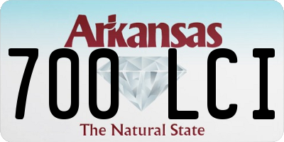 AR license plate 700LCI
