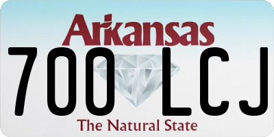 AR license plate 700LCJ