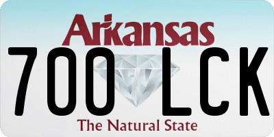 AR license plate 700LCK