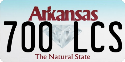 AR license plate 700LCS