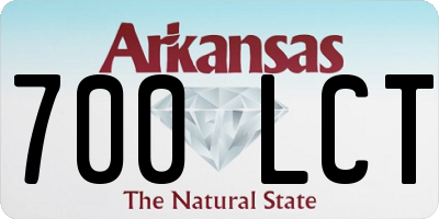 AR license plate 700LCT