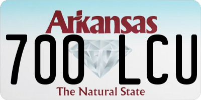 AR license plate 700LCU