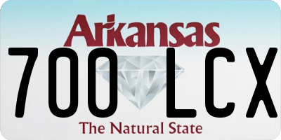 AR license plate 700LCX