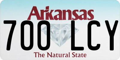 AR license plate 700LCY