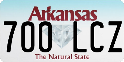 AR license plate 700LCZ