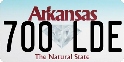 AR license plate 700LDE