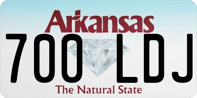 AR license plate 700LDJ