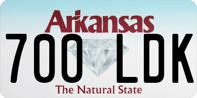 AR license plate 700LDK