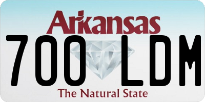 AR license plate 700LDM