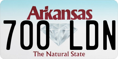 AR license plate 700LDN