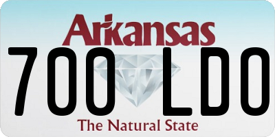 AR license plate 700LDO