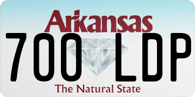 AR license plate 700LDP