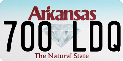 AR license plate 700LDQ