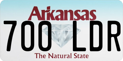 AR license plate 700LDR