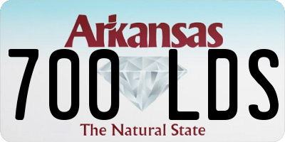 AR license plate 700LDS