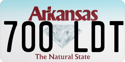 AR license plate 700LDT