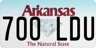 AR license plate 700LDU