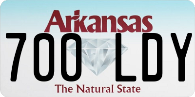 AR license plate 700LDY