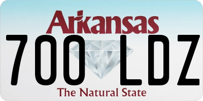 AR license plate 700LDZ