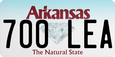 AR license plate 700LEA