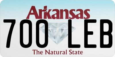 AR license plate 700LEB